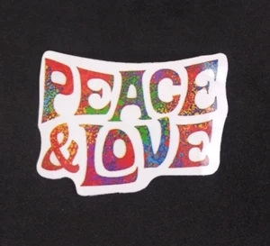 Peace & Love Aufkleber 1,5" x 2,18" (C) - Bild 1 von 2
