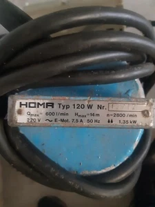 Homa Tauchpumpe Typ 120 W - Bild 1 von 2