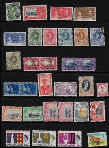 Collection of common Swaziland mint and used.  060420221944 Cover