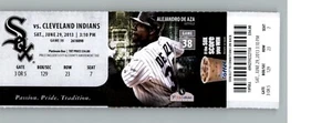 Cleveland Indians vs Chicago White Sox 6/29/2013 Full Ticket .. - Picture 1 of 2