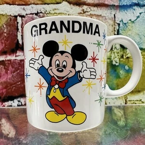 Disney Mickey Mouse GRANDMA SOUTHEAST Coffee Mug Castle Epcot Ship Park Vintage - Picture 1 of 24
