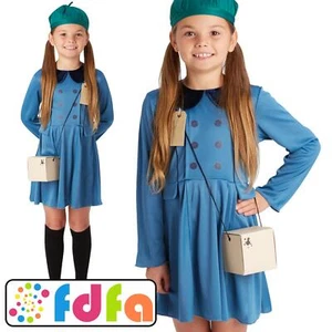 Rubies Official Schoolgirl School Girl Childrens Girls Fancy Dress Costume New - Picture 1 of 10