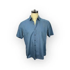 Zachary Prell Blue Cotton Short Sleeve Mens Shirt XL - Picture 1 of 3