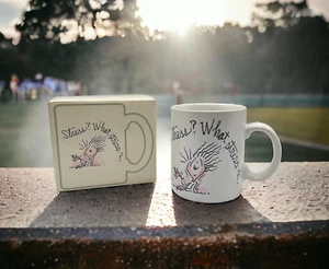 What Stress Hallmark Shoebox Greeting Coffee Mug Cup 12 oz Stress Novelty 1988 - Picture 1 of 14