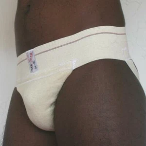 6 Athlethic Supporters WEAR WELL Natural White S - M -L Bike Jock Straps EXPRESS - Picture 1 of 4