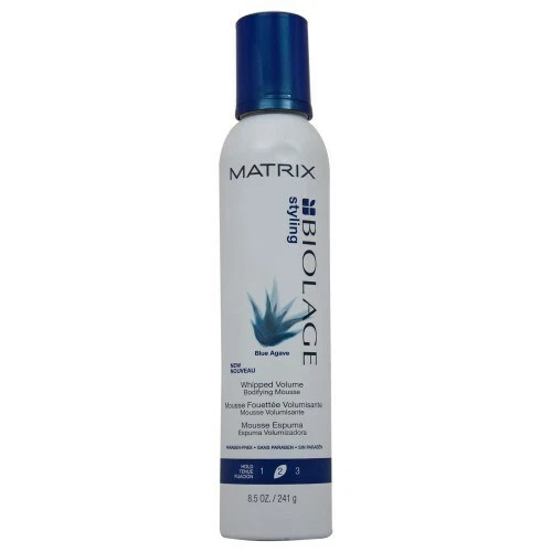 Matrix Biolage Styling Blue Agave Whipped Volume Bodifying Mousse, 8.5 Oz