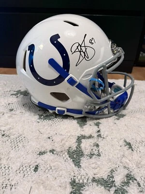 Reggie Wayne Signed Colts Speed Authentic Fullsize Helmet W/ Custom Bumpers - Image 1 of 4