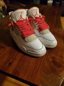 Size 10.5 - Air Jordan 4 Retro Orange Metallic - Picture 1 of 9