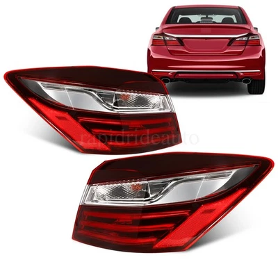 2PCS Outer Tail Light For 2016 2017 Honda Accord Outer Brake Lamp Left& Right Foto 1 de 4