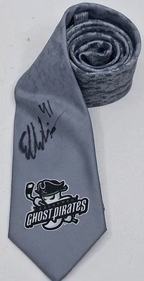 Corbata de recuerdo firmada de hockey Savannah Ghost Pirates Foto 1 de 4