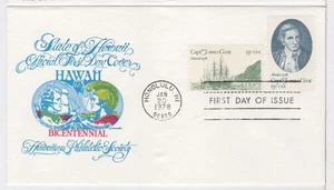 TurtlesTradingPost- Captain Cook 1978 #1732-3 FDC Artmaster Cachet - Picture 1 of 1