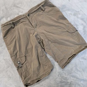 Pantalones Cortos Kuhl Mujer Talla 14 Cintura 35 Tostado Exterior Caminata Campamento Carga 11" Entrepierna - Imagen 1 de 11