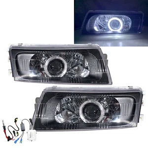 Fits Mitsubishi Lancer EVO 6 98-01 Guide LED Angel-Eye HID V2 Headlight BK LHD - Picture 1 of 8