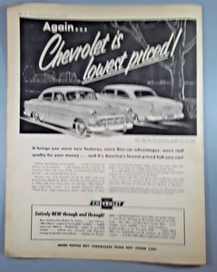 Original 1953 Chevrolet Magazine Ad "Again... Chevrolet is Lowest Priced!" - Picture 1 of 1