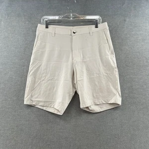 Lululemon Herren Gr. 32 Weiß Chino Freizeit Tasche Shorts Golf - Bild 1 von 9