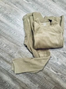 Cabela's XL beige 2 piece fleece suit - Picture 1 of 3