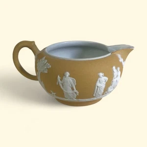 Antikes Wedgwood gelbes Jasperware Milchkännchen - Bild 1 von 10