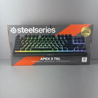 Steelseries Apex 3 TKL RGB Gaming Keyboard – 8-Zone RGB SEALED Factory - Image 1 of 4