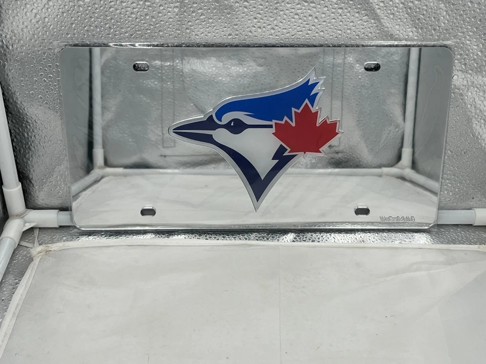 Toronto Blue Jays MLB Silver Acrylic Lasercut License Plate Wincraft - Image 1 of 1