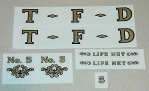 Tonka 1957 TFD Fire Ladder Truck Sticker Set TK-099 - Picture 1 of 1
