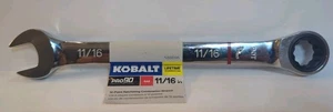 Kobalt PRO90 11/16 SAE 12-Point Ratcheting Combination Wrench - NEW #0338395 - Picture 1 of 3
