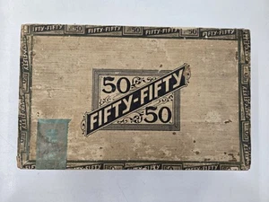 Vintage Fifty-Fifty Cigar Box Factory No. 90 1st District State Of Pennsylvania - Picture 1 of 11