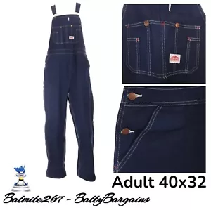 Tuta Casa Rotonda Bavaglini Uomo 40x32 Made in USA Blu Farm Ranch Chore Fienile Denim - Foto 1 di 15