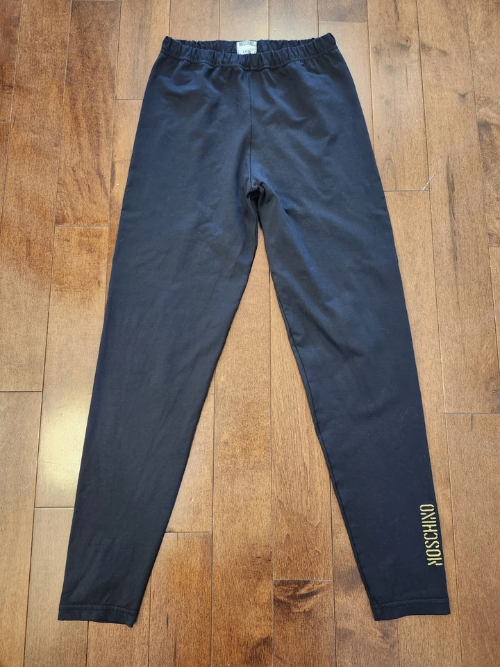 Moschino Calze vintage women's black leggings in size 3 - Image 1 of 4