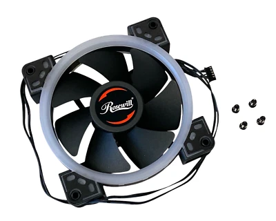Rosewill 120mm Quiet Dual Ring True RGB LED Case Cooling Fan DF1202512RFMN - Image 1 of 2