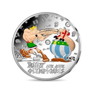 10 Euros Astérix en los Juegos Olímpicos Francia Plata PP 2024 - Imagen 1 de 3