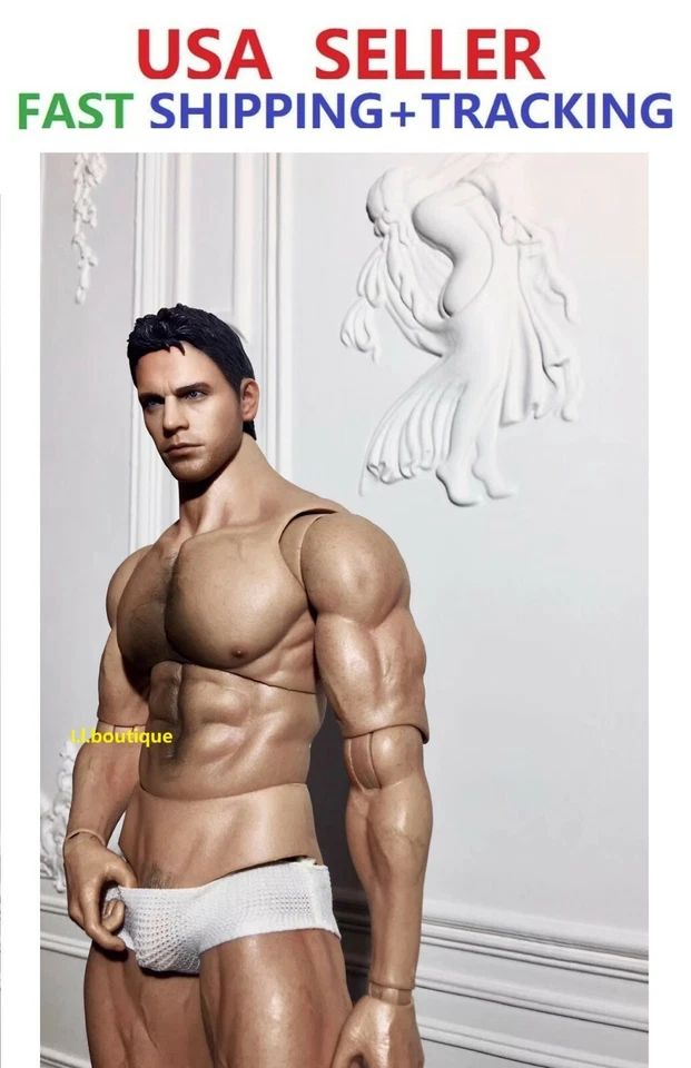 Worldbox AT027 1/6 scale Ripped Strong Man Male Figure w/ head Chris Redfield - Image 1 of 4