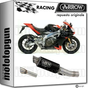 ARROW TUBO DE ESCAPE RACE DBK GP2 NICHROM NEGRO APRILIA RSV-4 RSV4 2010 10 - Imagen 1 de 3