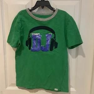 Gap Kids Flip Sequins DJ Disc Jockey Shirt Boys Size Large ? Size 8 - Picture 1 of 9