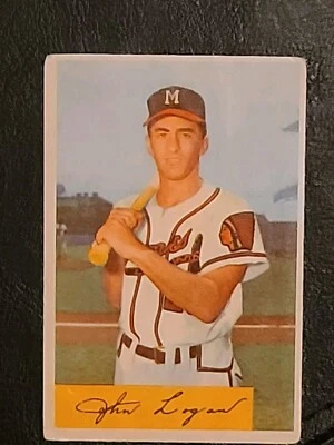 1954 Bowman Johnny Logan #80 Milwaukee Braves - Image 1 of 4