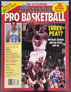 Revista de baloncesto profesional The Sports News 1992-93 Michael Jordan Chicago Bulls - Imagen 1 de 2