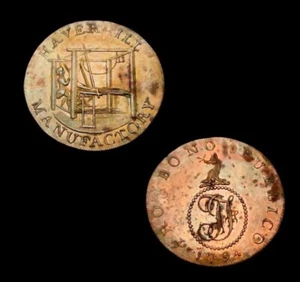 X176: 1794 Conder Token : Haverhill Halfpenny : Proof Like Surfaces : Suff.31 - Picture 1 of 1