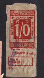 Lote A48 - Estampilla de paquete - Ferrocarril escocés de Londres Midland y bonificación - Imagen 1 de 2