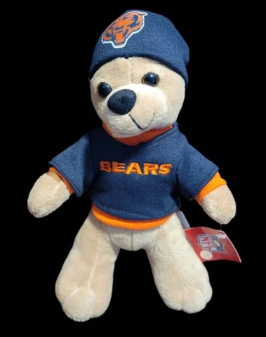Chicago Bears Good Stuff  Plush Stuffed Teddy Bear  NFL Football with Tag Cover
