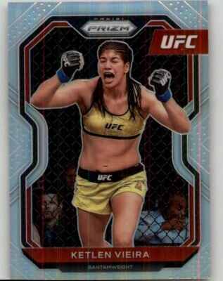 2021 Panini Prizm UFC Ketlen Vieira Silver Prizms #85 SN - Image 1 of 2