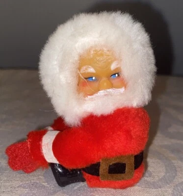 SANTA CLAUS Vintage Hugger Clip-on Grabber Pencil Pen Holder Figure Ornament   - Image 1 of 4