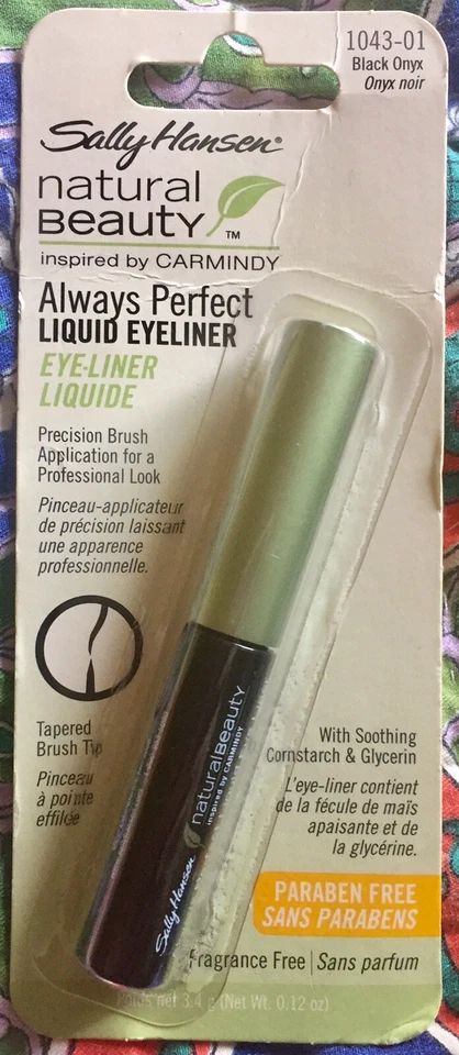 SEALED SALLY HANSEN ALWAYS PERFECT LIQUID EYELINER BLACK ONYX EYE LINER CARMINDY - Image 1 of 1