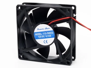 JCM Lüfter Axial 12V DC 3" Zoll 80x25mm Kunststoffgehäuse Gehäuse 12 VDC 3 - Bild 1 von 1