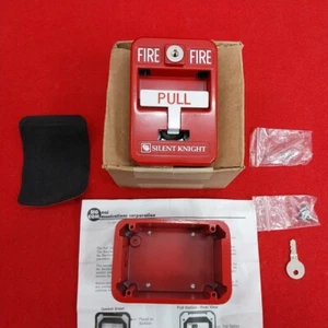 SILENT KNIGHT. PS-SATK Single Action Manual Pull Station With Back Box - Picture 1 of 4