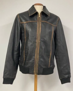 BRANDNEU MIT ETIKETT BARNEYS ORIGINALS BRAUN SCHAFLEDER BOMBER STIL JACKE HERREN MEDIUM - Bild 1 von 11