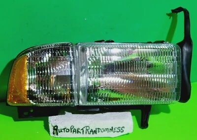 Faro 94-01 Dodge Ram 1500 lado pasajero derecho 94-02 2500 lente transparente halógeno Foto 1 de 4