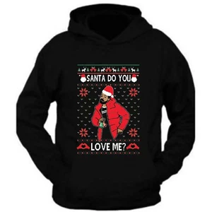 Sudadera con Capucha Navidad Santa Do You Love Me Drak Unisex Sudadera - Imagen 1 de 2