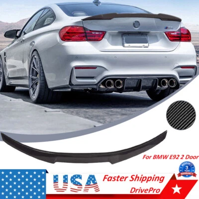Rear Trunk Spoiler Wing Carbon Fiber Style For 2007-2013 BMW E92 Coupe 335i 328i Foto 1 de 4