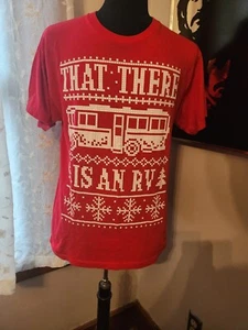 National Lampoon Christmas Vacation THAT THERE'S AN RV Red T Shirt Size Large - Picture 1 of 2