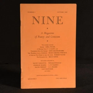 1949 Nine Magazine Poetry Criticism Number 1 Ezra Pound T. S. Eliot - Picture 1 of 5