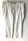 Pantalon de golf homme Peter Millar 36x28 5 poches 100 % coton blanc cassé